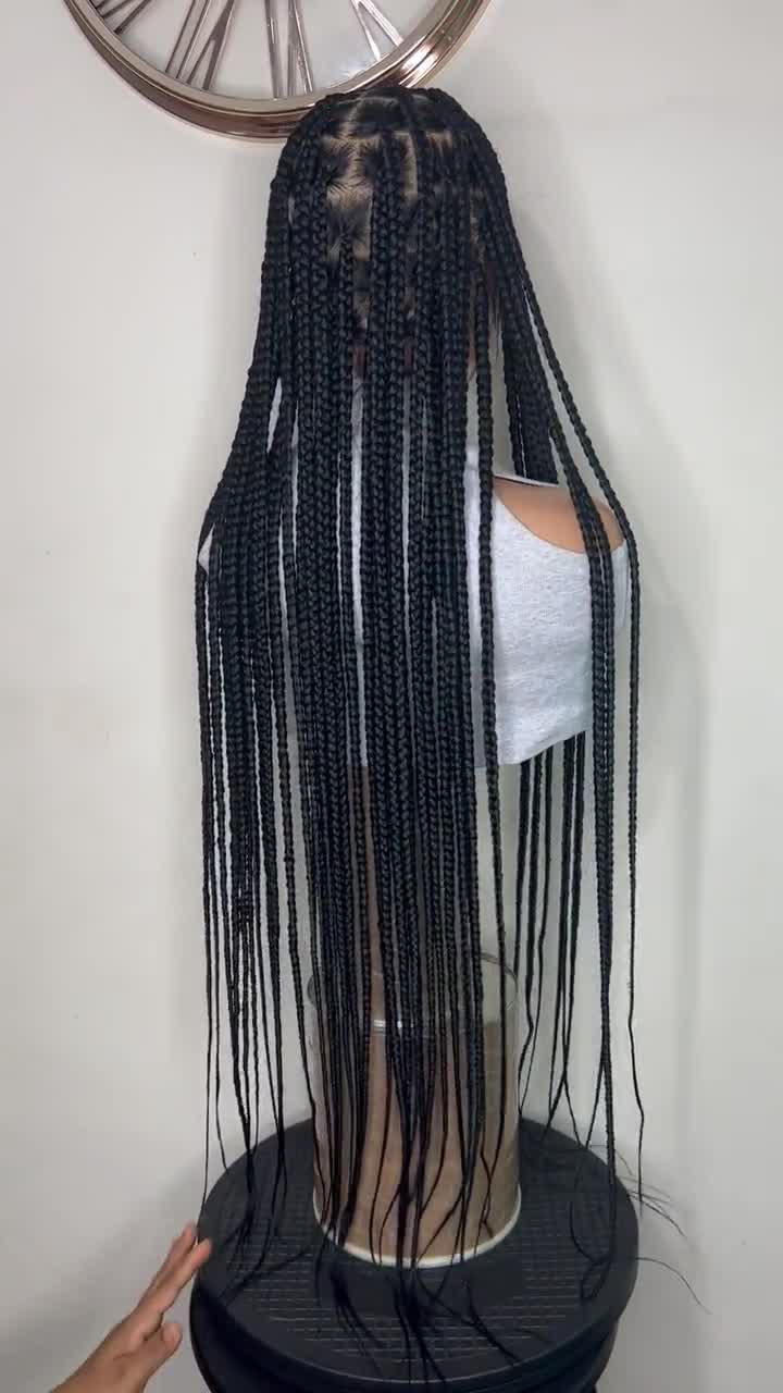 Knotless Braids, Full Lace Box Braids Wig for Black Women Braided