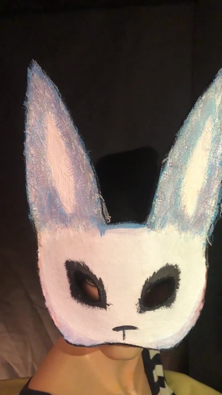  Creepy Rabbit Mask - Burlap Bunny Mask - Scary Halloween Mask -  Handmade Custom Props - Adult Horror Mask : Handmade Products