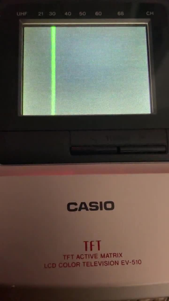 Vintage Casio LCD Color Television EV-510 Portable 2.5