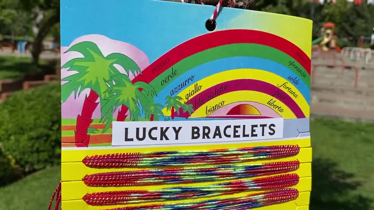 Bracciale LUUK LIFESTYLE Con Ciondolo HAPPINESS - Portafortuna Regolabile In Acciaio Inox Per Amiche, Oro
