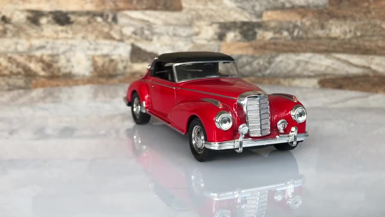 Mercedes Benz 300S 1955 , 1/36 Scale Diecast Car, Vintage Model