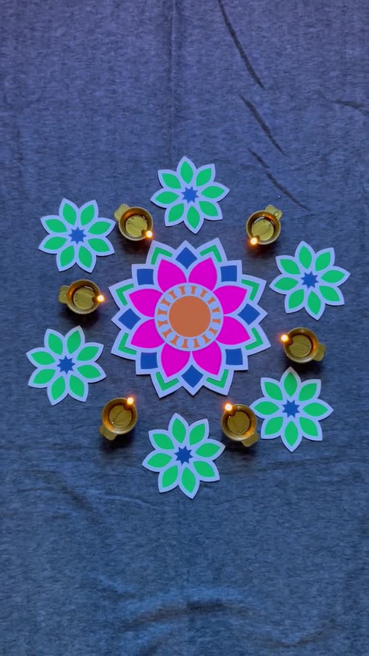 Pin by Tamil Nesan on E4 kolam, Rangoli,Pookolam (floral),muggulu | Very  easy rangoli designs, Simple flower design, Rangoli colours