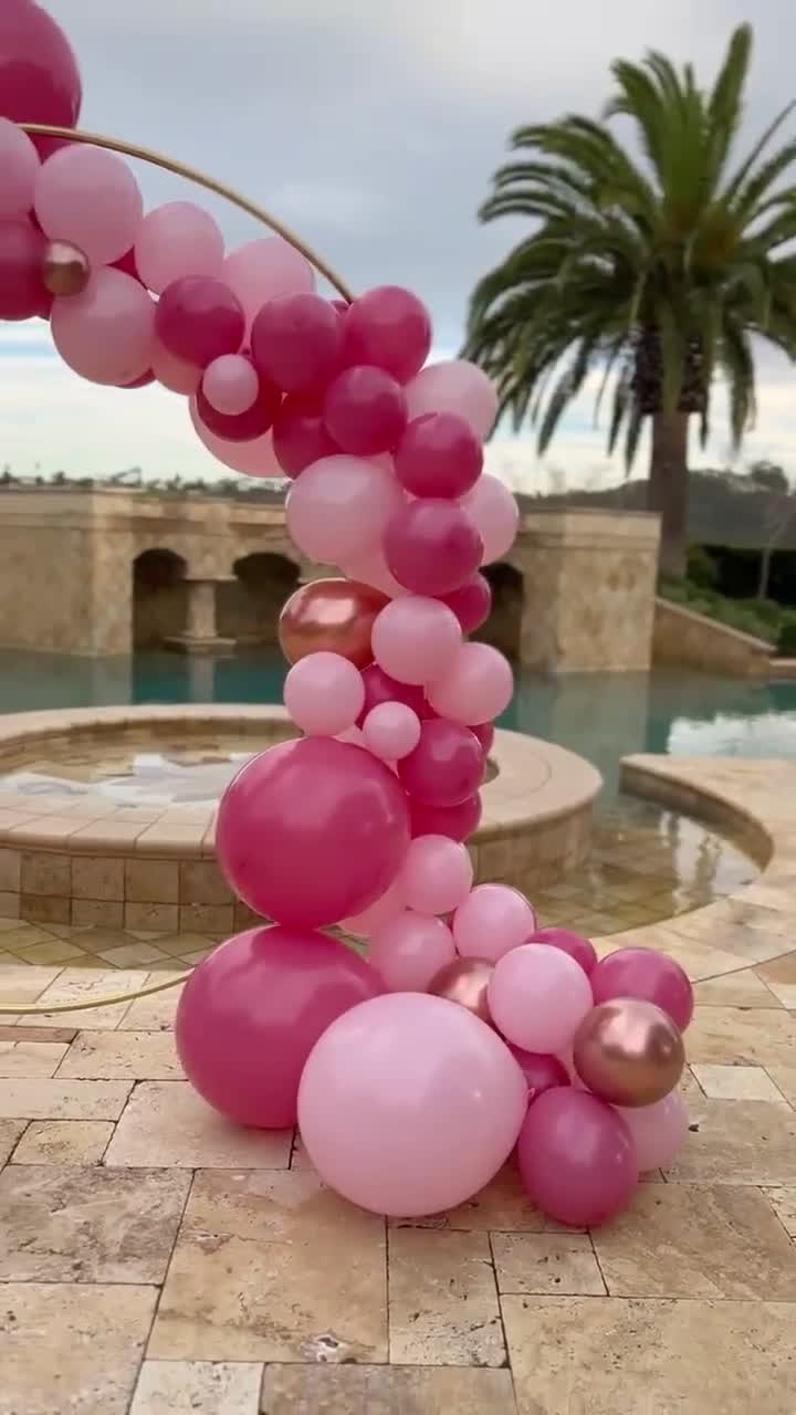 Pink Balloon Garland, Pjs and Prosecco Bachelorette Party, Petals and  Prosecco Bridal Shower, Come on Babe Party, Final Flamingle Decor 