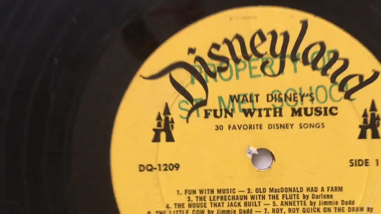 ウォルト・ディズニーの楽しい音楽 LP ビニールレコードアルバム