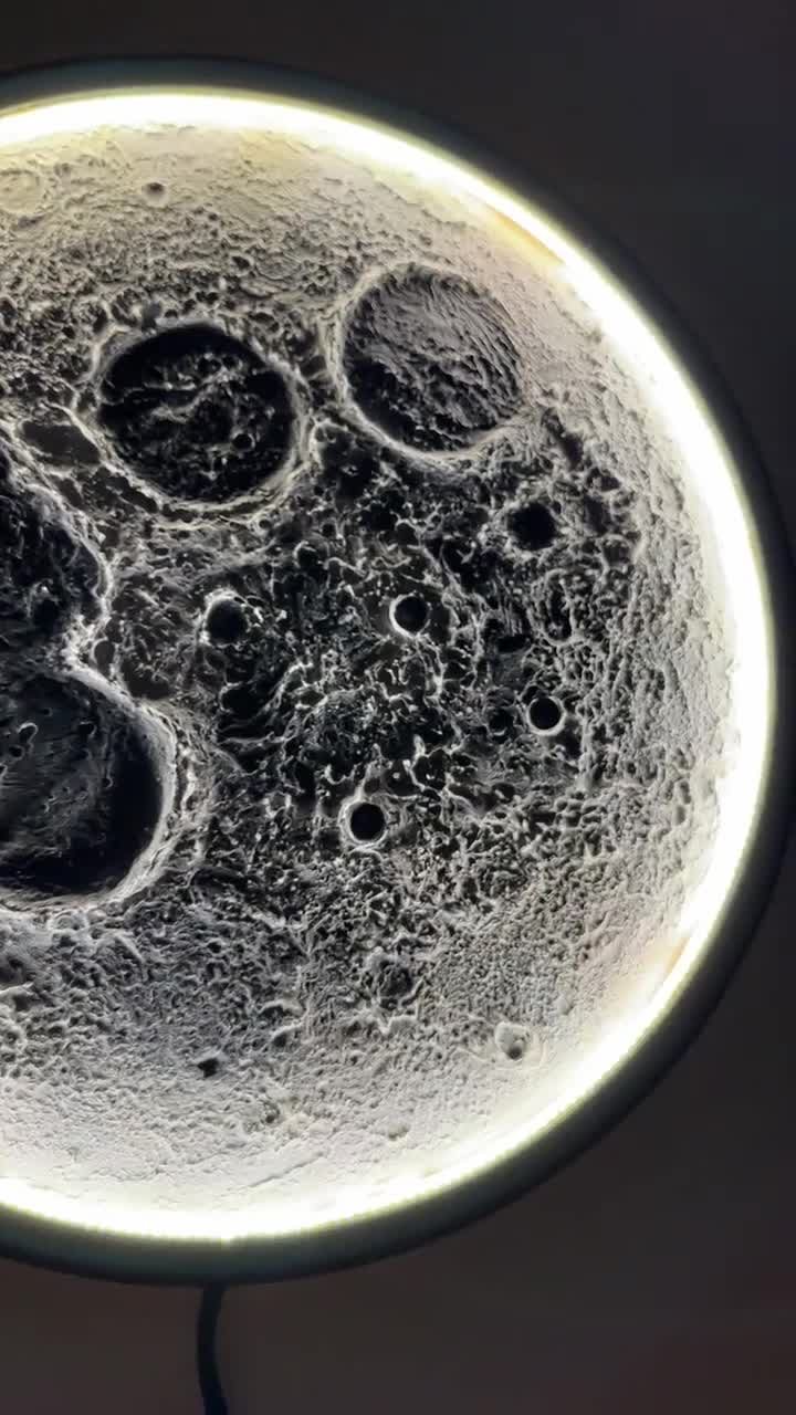 Textured Moon Night Light - Etsy