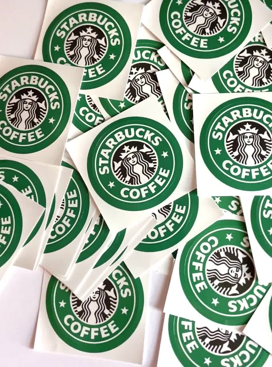 12 Starbucks Stickers Starbucks Stickers Starbucks 2 Inch 