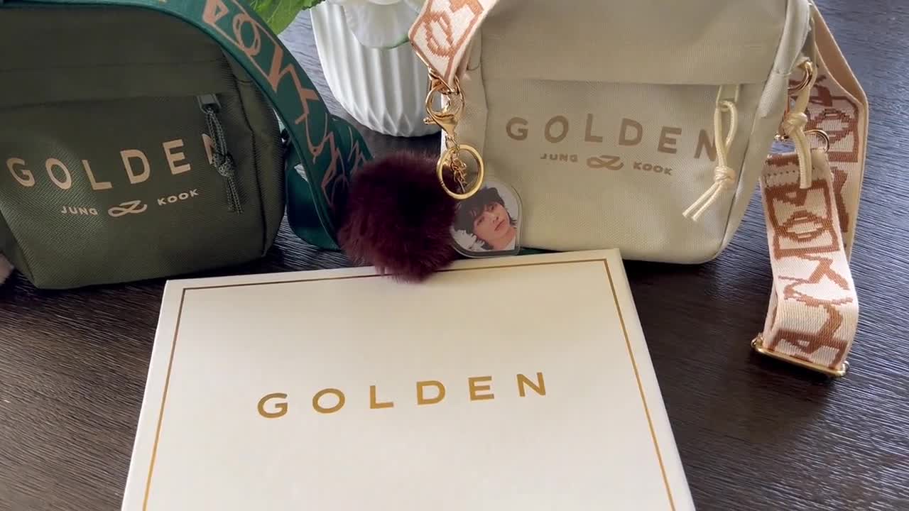 BTS JUNGKOOK Golden Shoulder Bag - A-KPOP