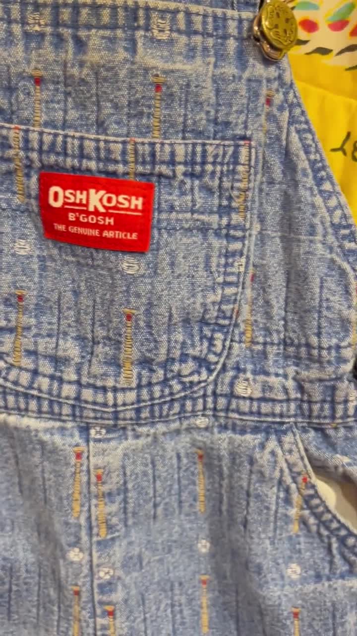 12～18ヶ月用 オシュコシュ ベースボール オーバーオール - Etsy 日本