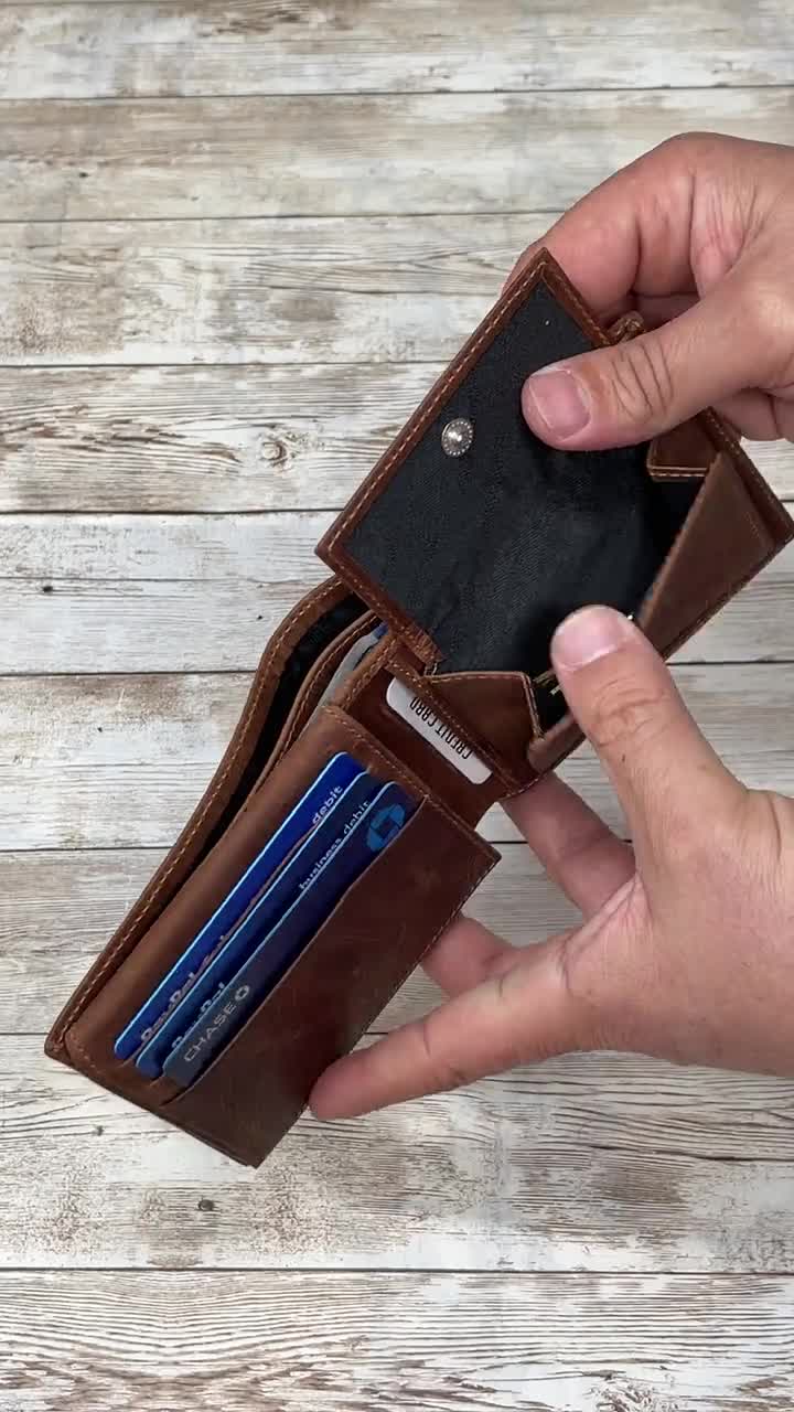 Lam Hub Fong Portafoglio Uomo Personalizzato Con Iniziali Incise E Foto - Regalo Per Compleanno, Natale, Festa Del Papà