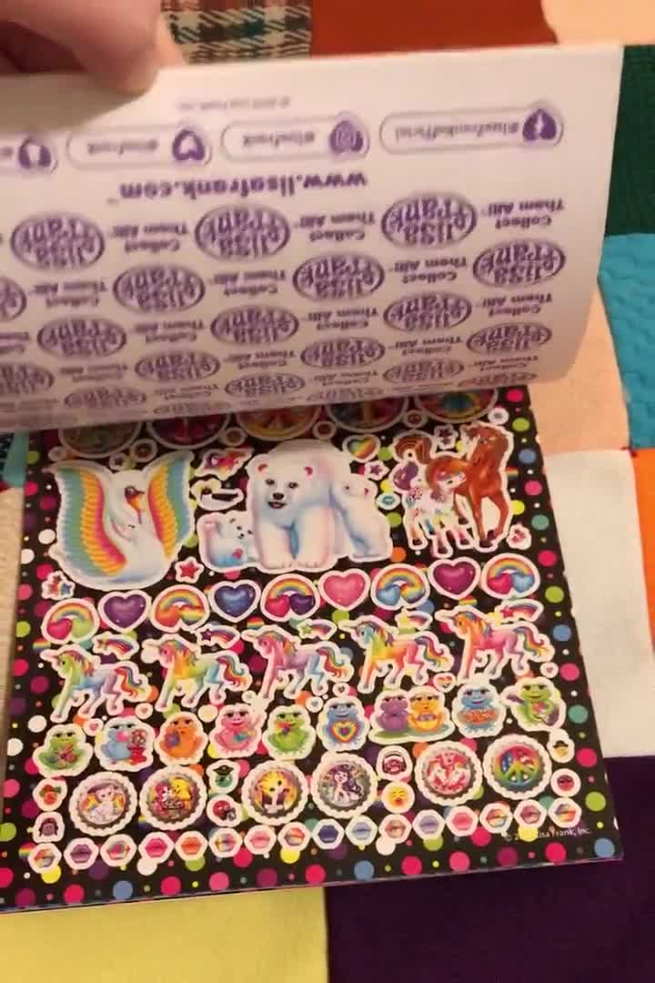 Lisa Frank Stickers, Colorful Fun Sticker Pack - 600 Stickers on 5 Sheets -  Gift