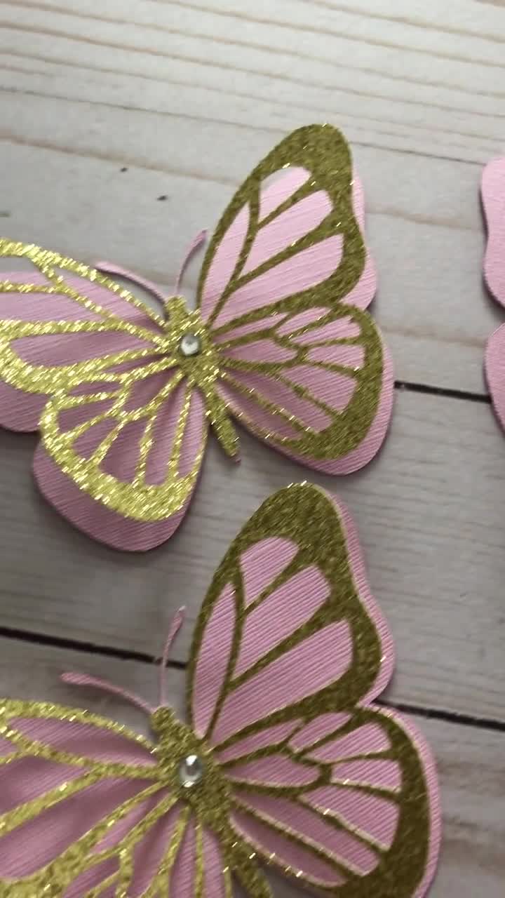 Berfutall- Butterfly Decoration for Crafts Set of 12 4.7''mariposas  Handicraft arreglos de centros florales para mesa de mariposas Hoilday  Decorations