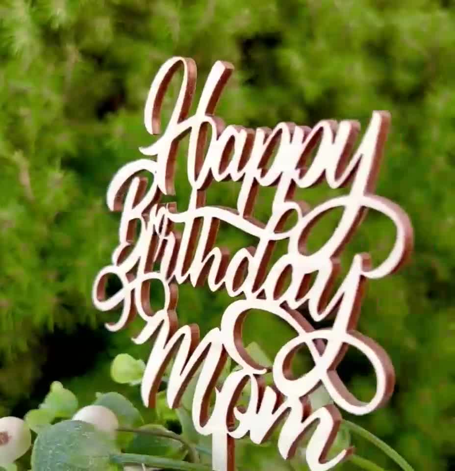 happy birthday mom in green