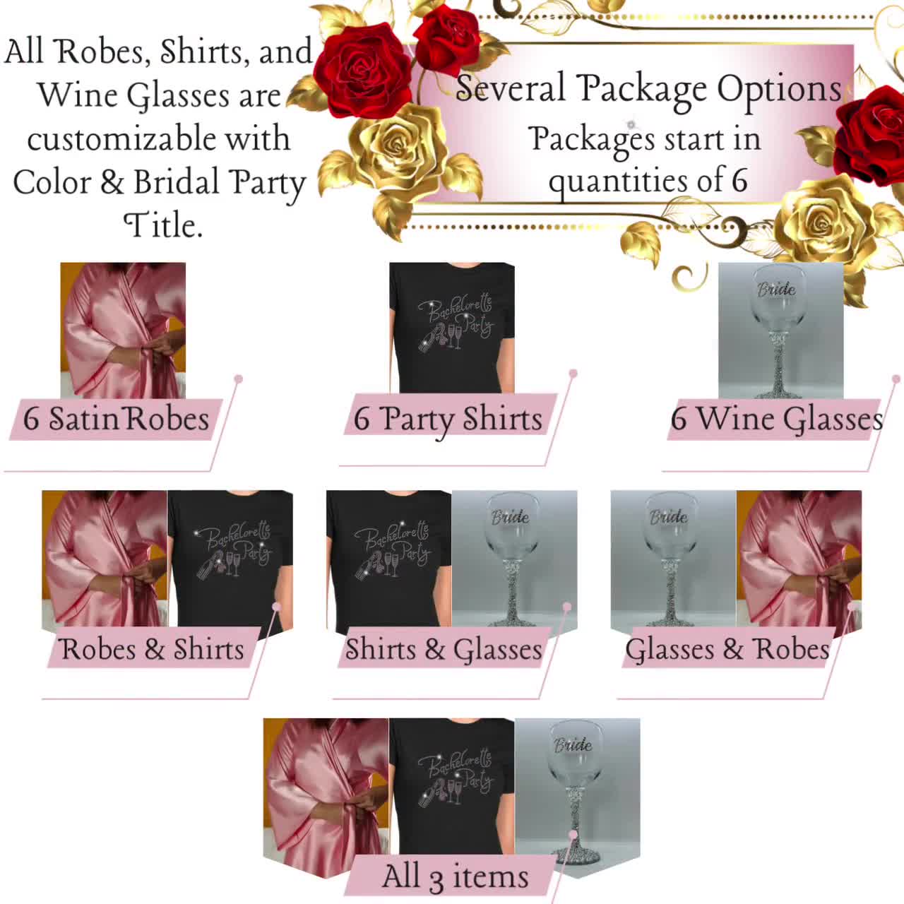 Bachelorette Party Package Bride to Be Party Kit Bridal Party Kit  Bachelorette Gifts Bridal Party Packages Bride-to-be Party Kits 