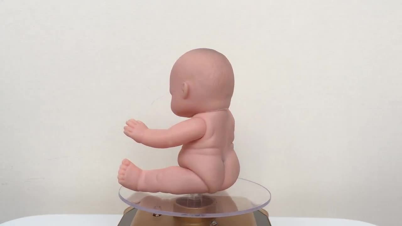 Vintage Soft Rubber Baby Doll: Blue Eyes, 4.7in Toy video poster