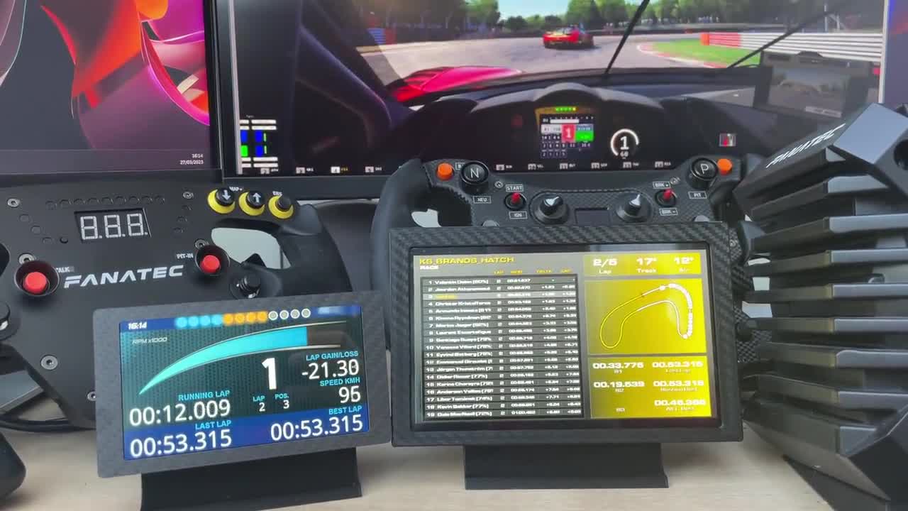 Sim Racing Dashboard Screen Cases Various Mount Options