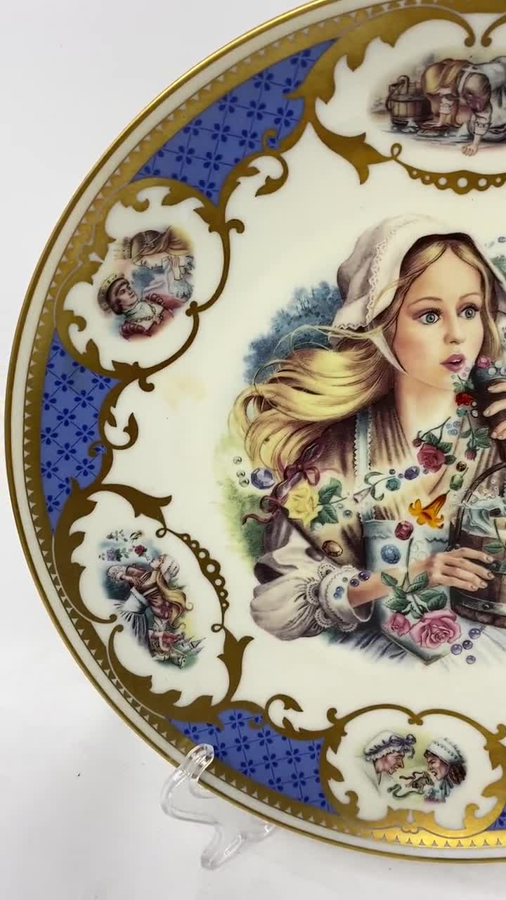 Vintage Limoges Collector Plate: the Fairies, 24K Gold Trim