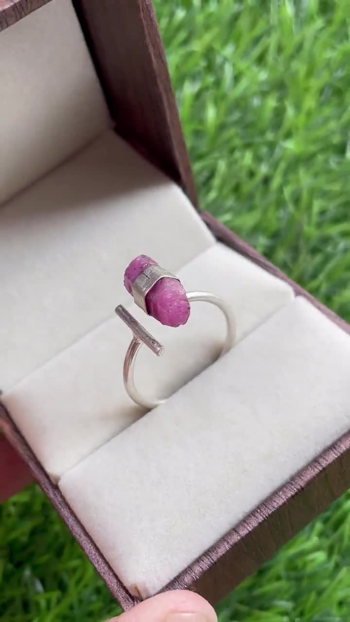 本物の天然ルビーリング、天然ルビーリング、ステートメントリング