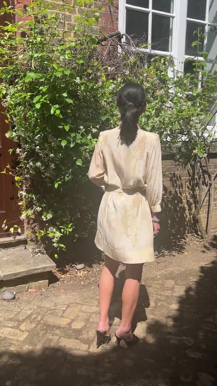 1970s Ted Lapidus Silk Shirt Dress - Etsy