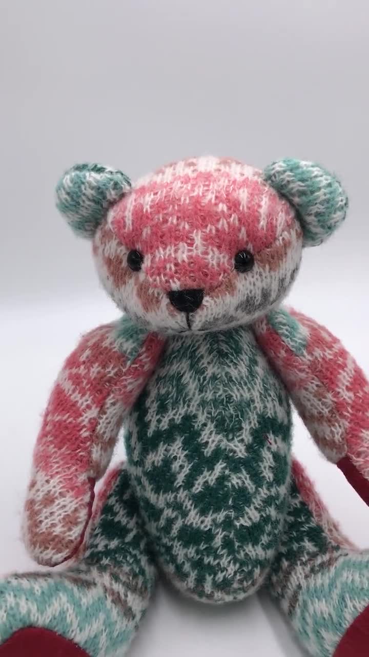 Memory Bear Pattern VIDEO Tutorial 2 Sizes: SMALL and LARGE, Keepsake Bear  