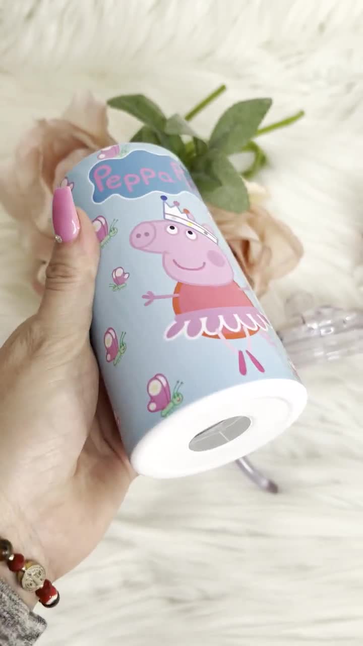 Peppa Pig 12oz Sippy Cup Sublimation, Peppa Pig Sippy Cup Sublimation, Kids  cup sublimation, Peppa Pig sublimation, Kids Tumbler