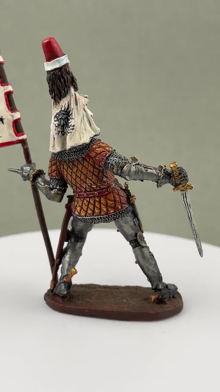 Medieval Knight Figure 54 Mm, Painted Tin Soldier, Johann III Von