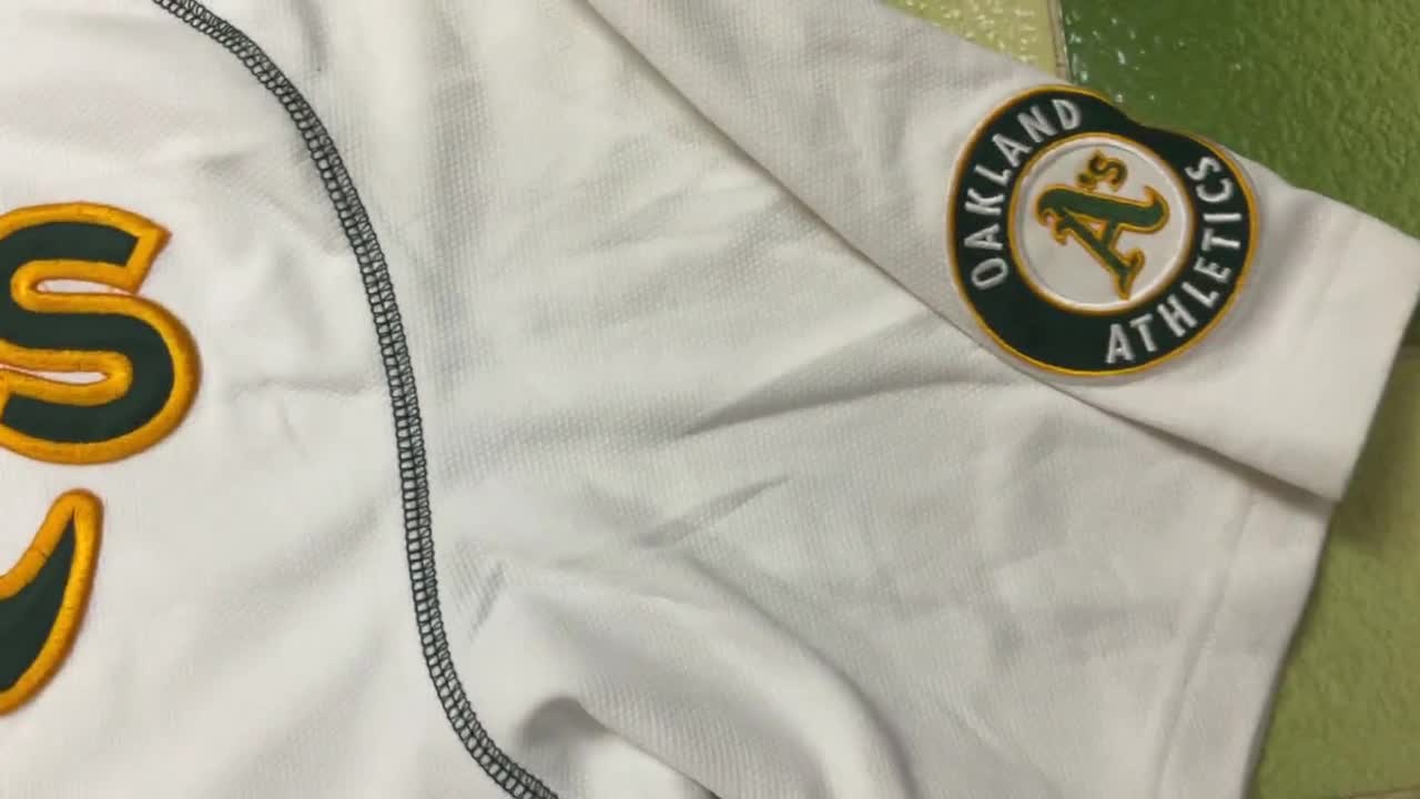 NIKE Oakland Athletics MLB Baseball Jersey Full Button All -  Hong Kong