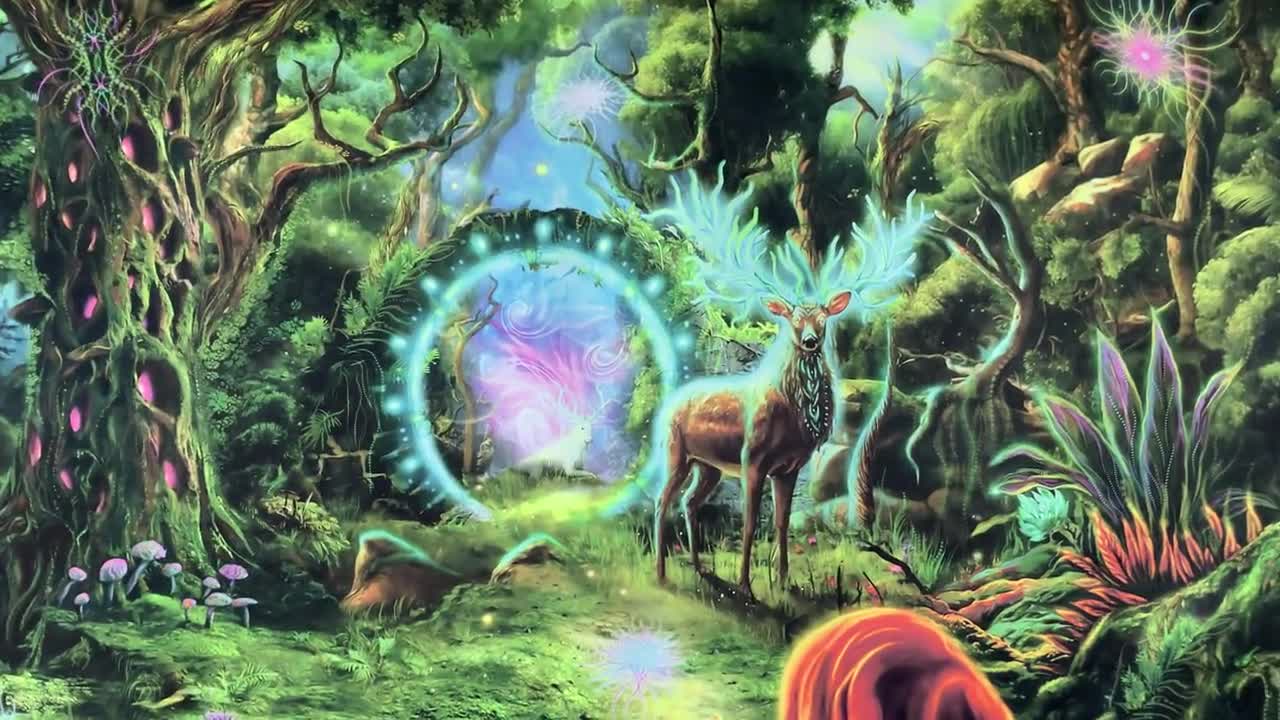  Yuaruo Halloween Fantasy Forest Canvas Wall Art, Magic