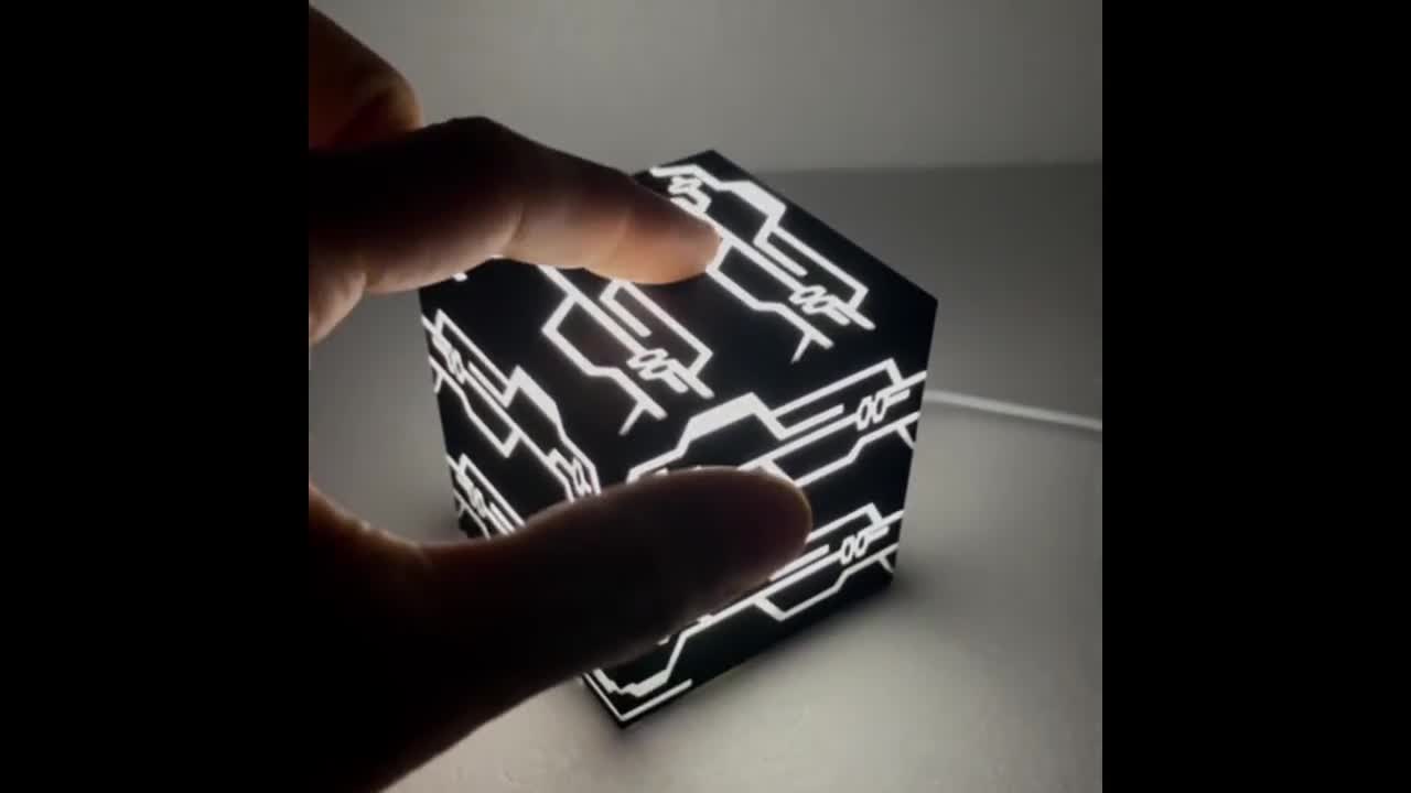 Nier Automata 2B Black Box - 3D Night Light USB LED Table Lamp