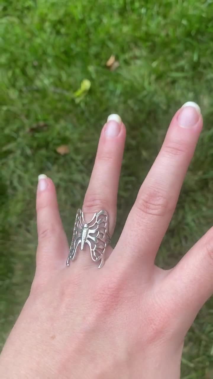 Needles Papillon Ring - Sterling Silver Band, Rings - WNEED21098