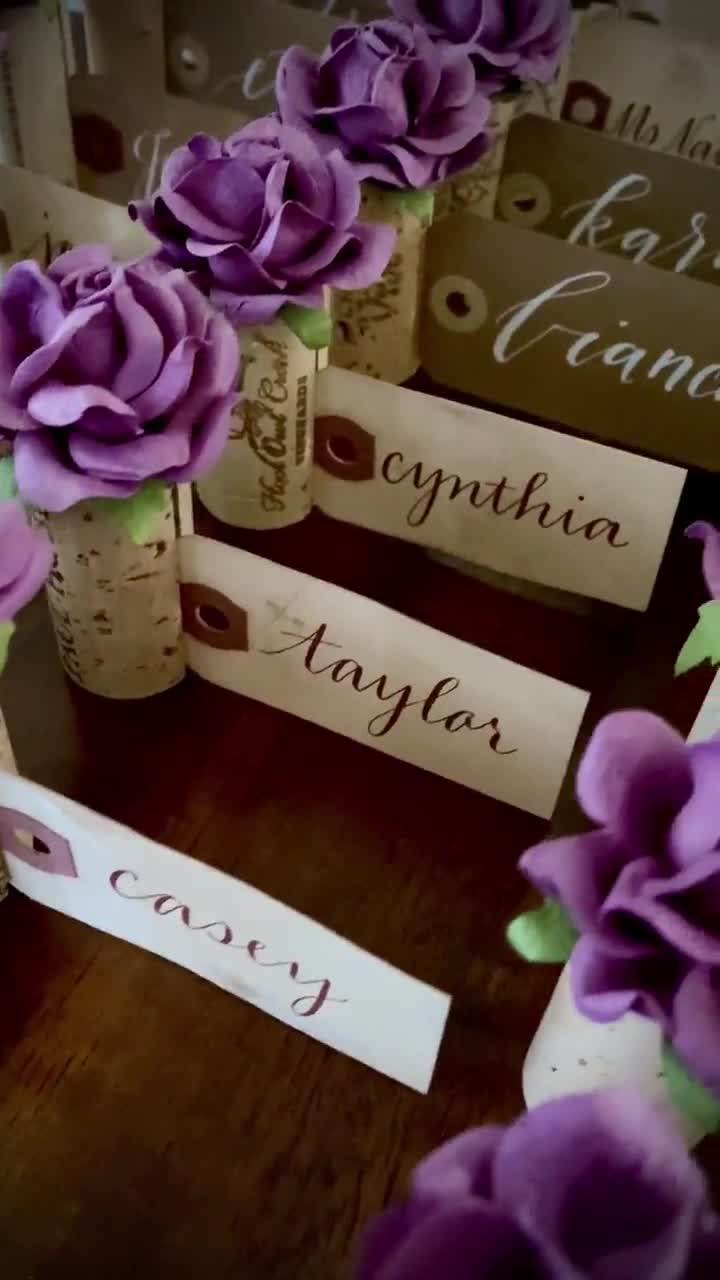 Wedding Flower Craft Kit  100 Purple Paper Flowers – Kara's Vineyard  Wedding