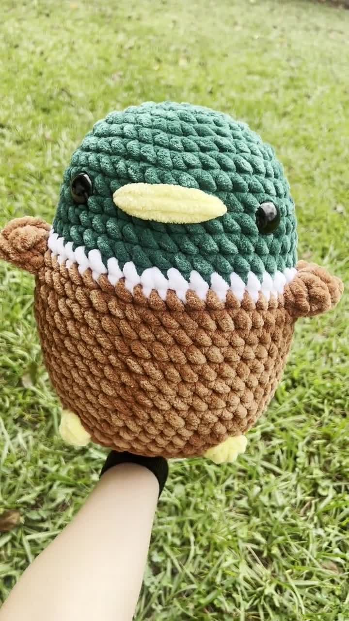 Jumbo Mallard Crochet Pattern NO SEW Beginner Friendly Amigurumi Stuffed  Animal PDF Download