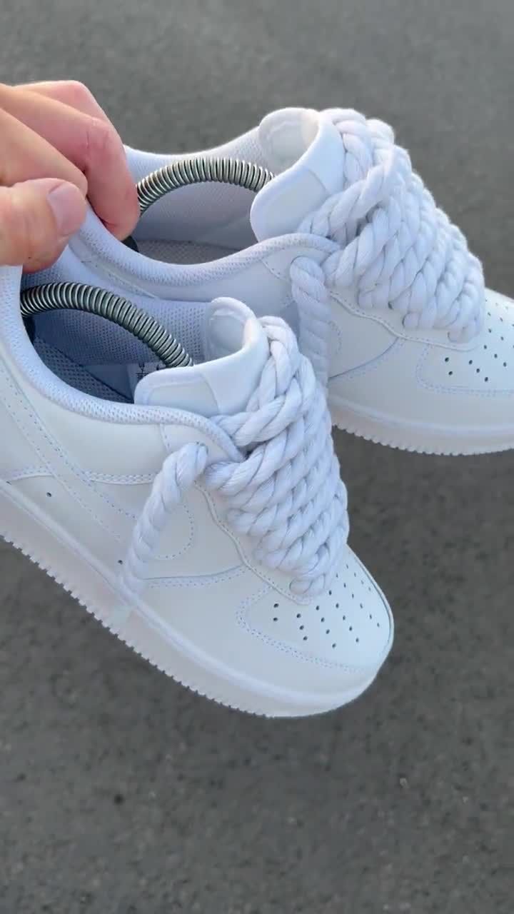 ホワイトロープレース AF1カスタム - Etsy 日本