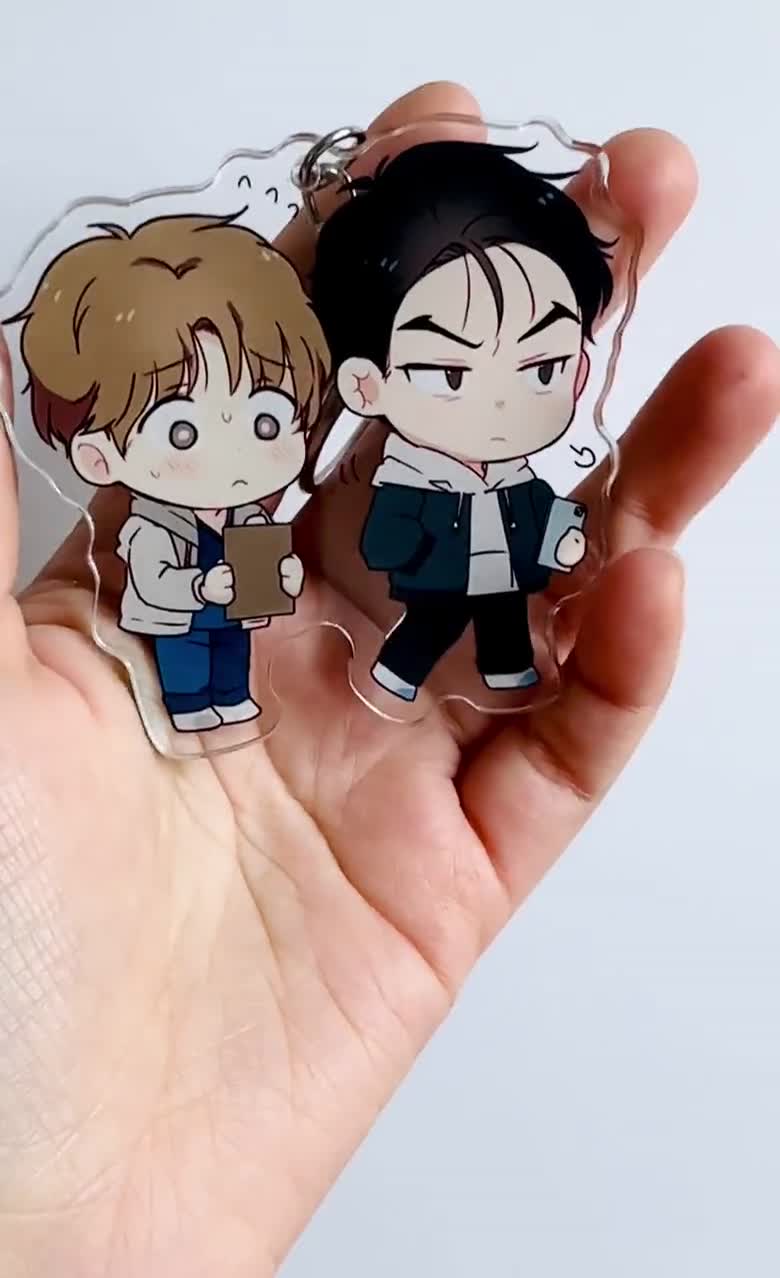 Jinx BL Keychains - Kim Dan, Joo Jaekyung, Boy Love Manhwa