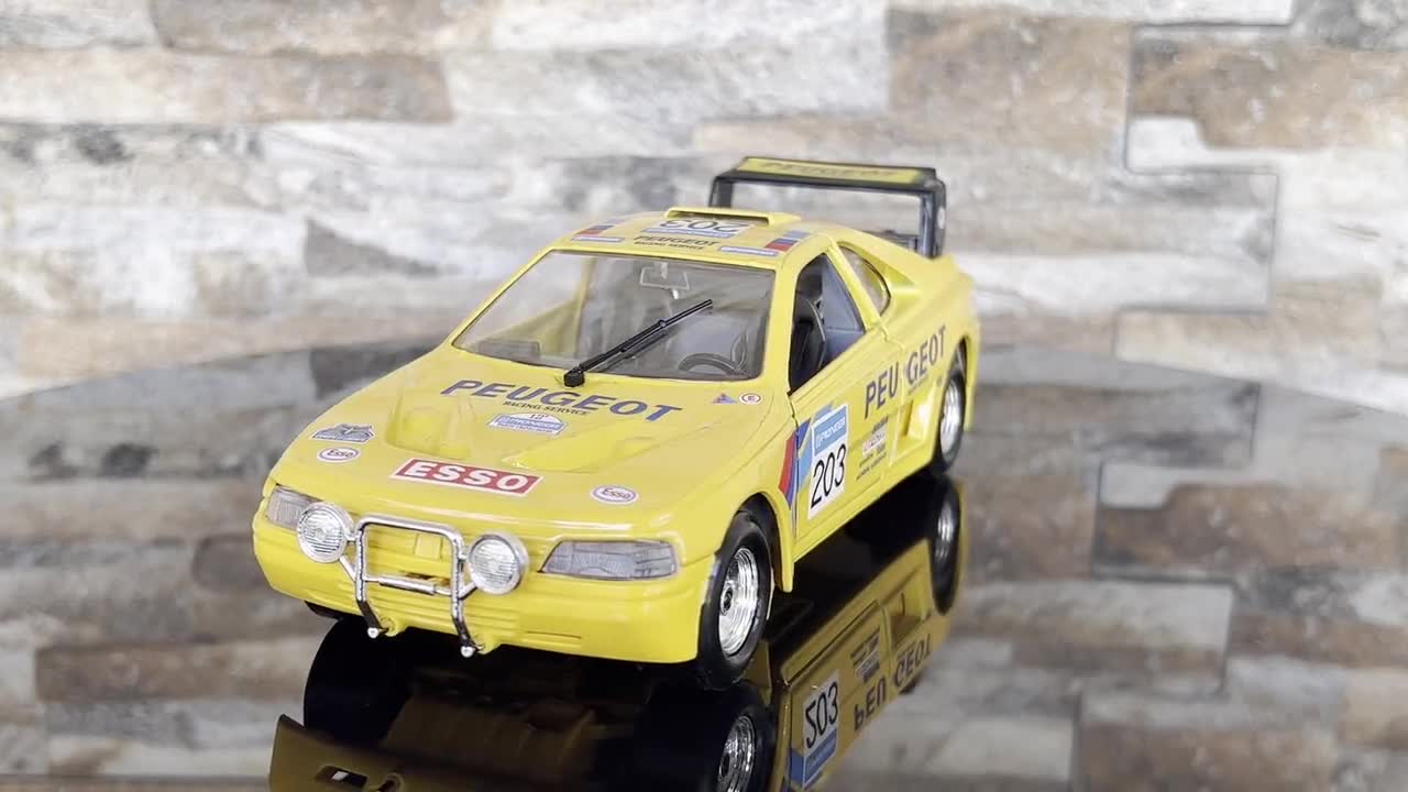 Peugeot 405 Turbo 16 Raid | Vintage Model Car | Scale 1/24 Diecast