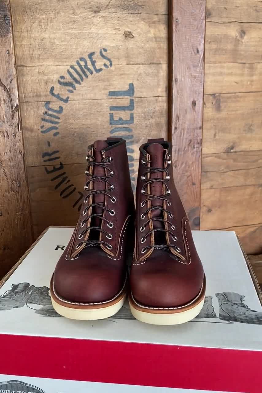 Size 9.5D (42.5 EU) Red Wing 2906 Lineman Brown boots Made In USA (Seconds)