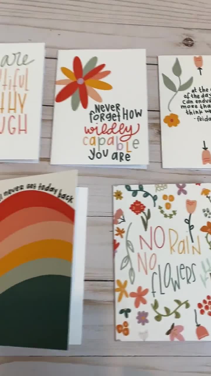 Outus Thinking Of You School Postcards Motivational Inspiration Accents For Teachers To Send To Students 9 Styles 4 X 6 Inch Encouragement Notecards For Home School Classroom Preschool 45 Pieces