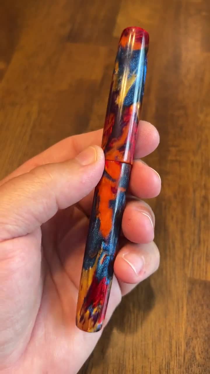 Omnicolor (3) - Barrington Model - Handmade Artisan Fountain Pen video poster