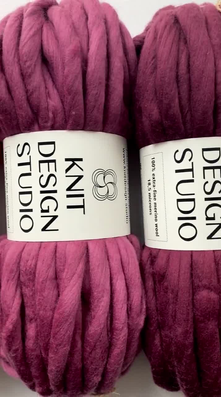 チャンキーニットヤーン 300g - ジャンボメリノウールニットヤーン