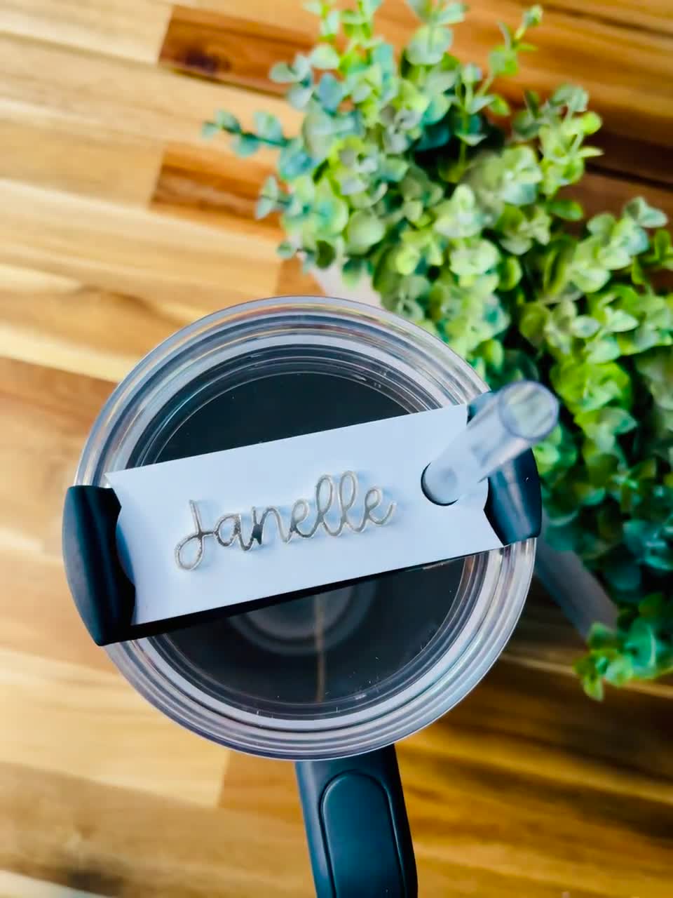 Buy Personalized Stanley Tumbler Name Plate, Custom Name Tumbler ID Tag,  Stanley Straw Topper, Stanley Tumbler Lid Topper Online at desertcartUAE