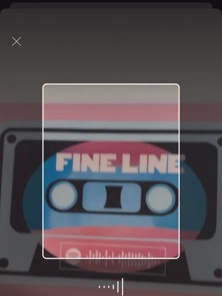 Harry Styles Fine Line Spotify Code Cassette Tape Sticker 