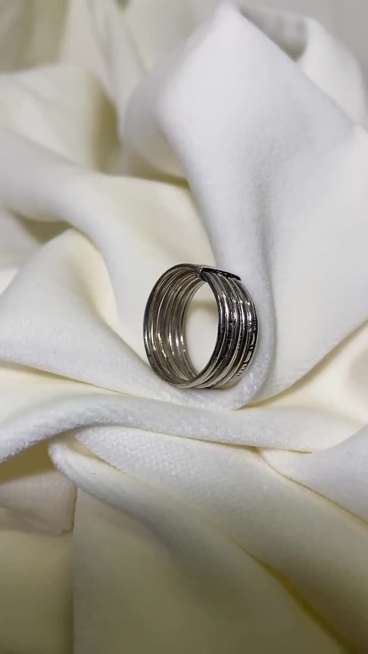 Bague Touareg semainier en argent massif