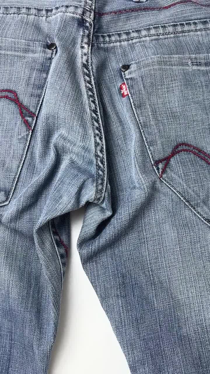 Vintage Levi's Engineered Jeans: Twisted Seam Red Stitch Denim