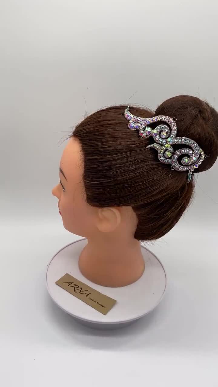 Ballroom Rhinestones Hairpiece. Dance Hair Accessories. Hair