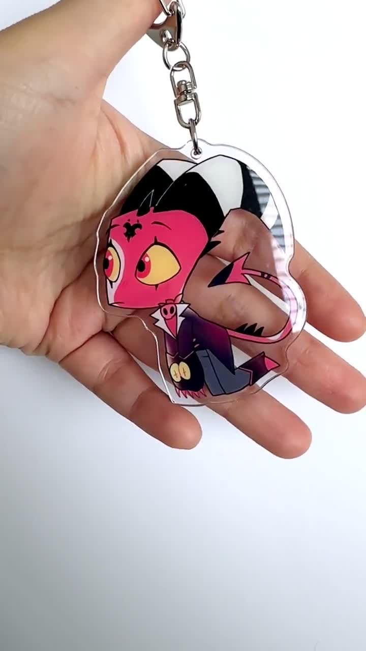 Helluva Boss Keychains - Cute Chibi Moxxie Millie Blitz Fizzarolli