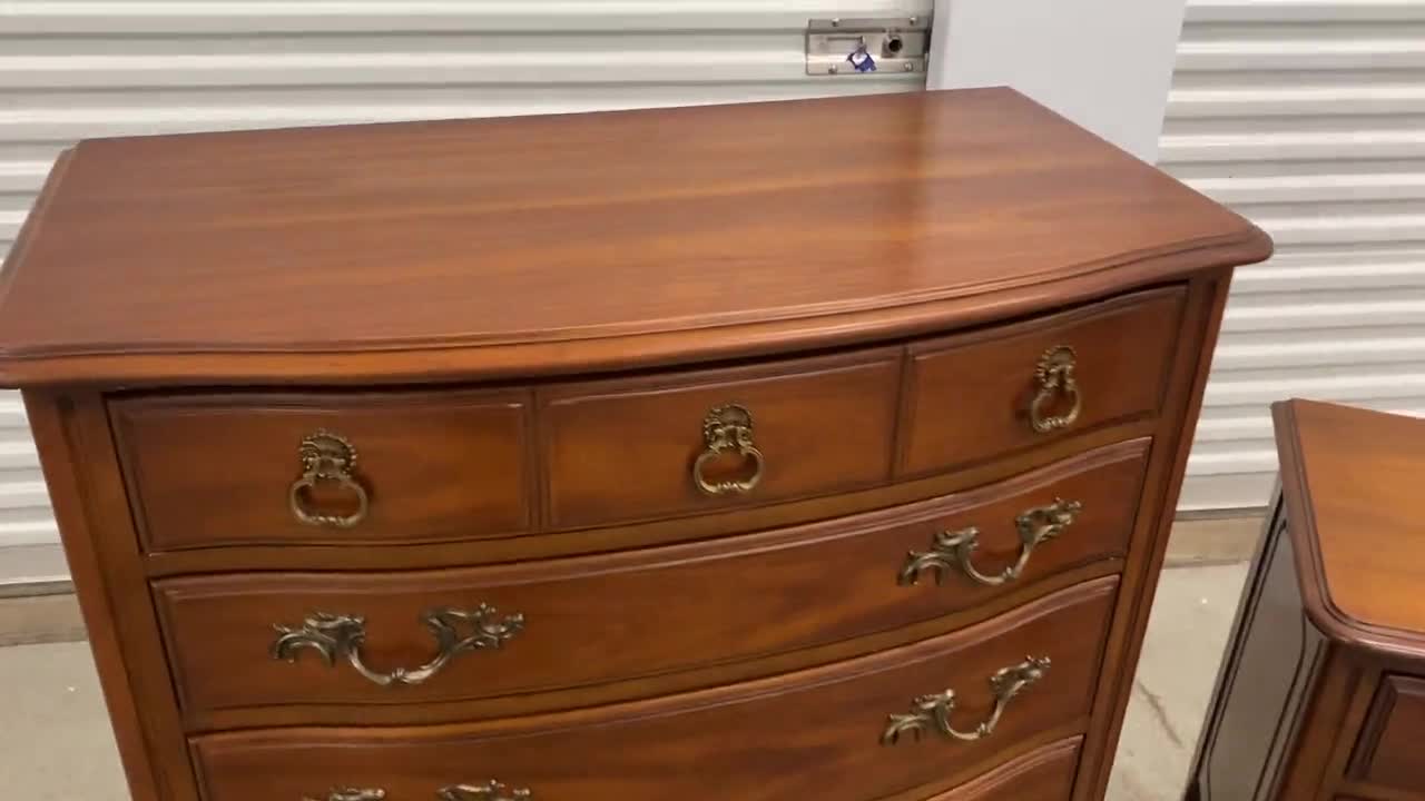 Vintage Drexel Chablis Tall Dresser ONLY (long Dresser With Mirror