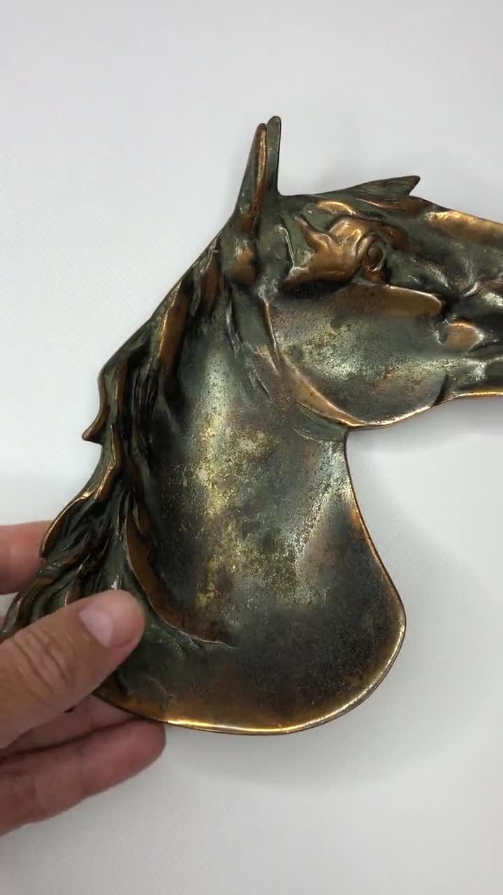 Bronze Horse Ashtray Vintage Ashtray Horse Sculpture Office - Etsy