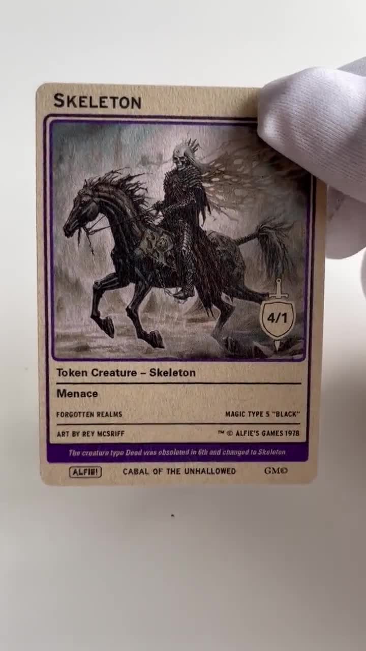 スケルトン 4/1 MTG トークン x3 - Alfie AA5 による Alfie's スケルトン 4/1 MTG トークン x3 - Alfie AA5 による Alfie's