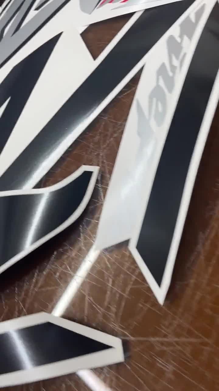 Adesivi Rifrangenti Per Casco Moto - Logo GSXR Stile Retrò, Adesivo Destro, Alta Visibilità Notturna, Facile Applicazione - 3