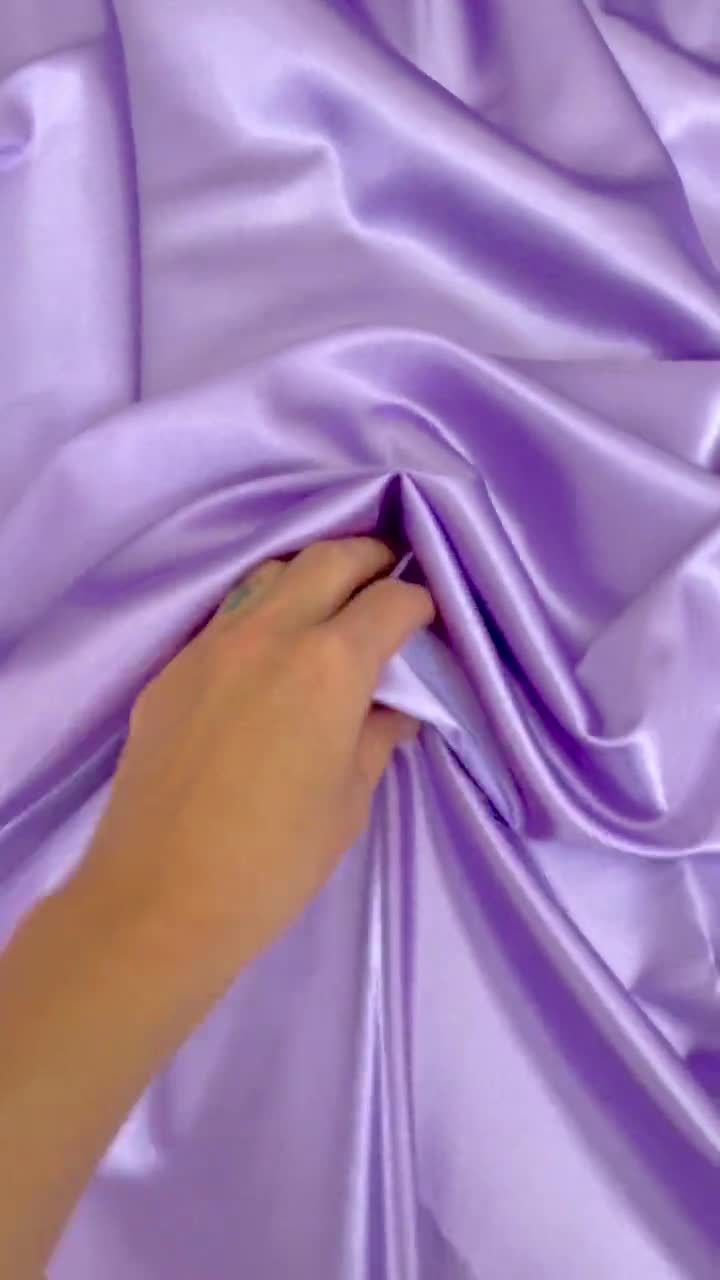 Lavender Silky Stretch Charmeuse Satin, Lavender Bridal Soft Silky Fabric,  Lilac Stretch Satin, Lavender Stretch Silk for Dress, Drapes -  Norway