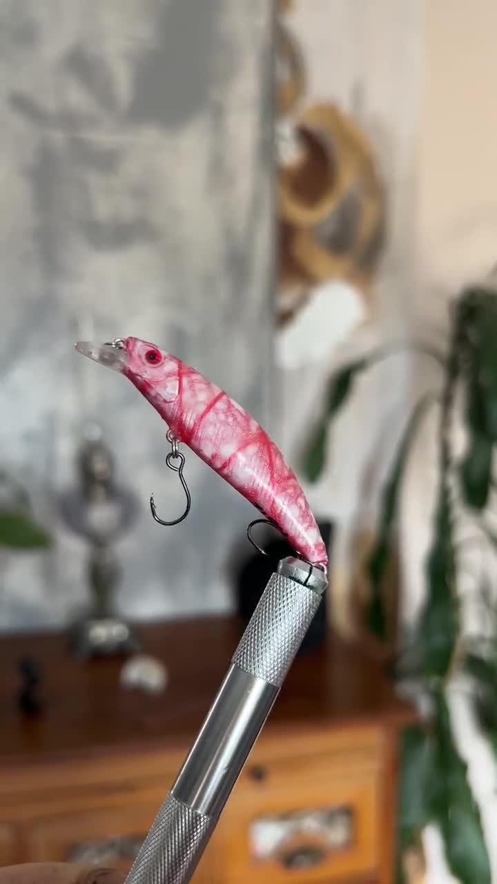 Handmade "Albino Assassin" Trout Fishing Lure - Handcrafted Handmade "Albino Assassin" Trout Fishing Lure - Handcrafted